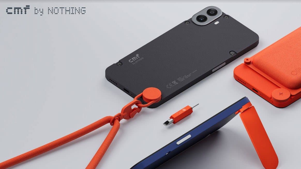 CMF by Nothing accessories in orange, showing accessible customisation options